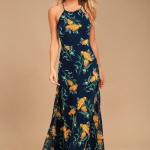 ADVENTURE SEEKER FLORAL PRINT MAXI DRESS LULUS
